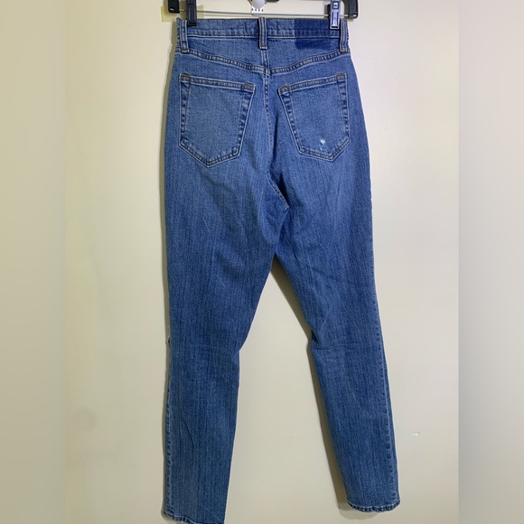 Abercrombie & Fitch The 90”s Slim Straight Ultra High Rise curve love Sz 28/6R - Picture 8 of 12